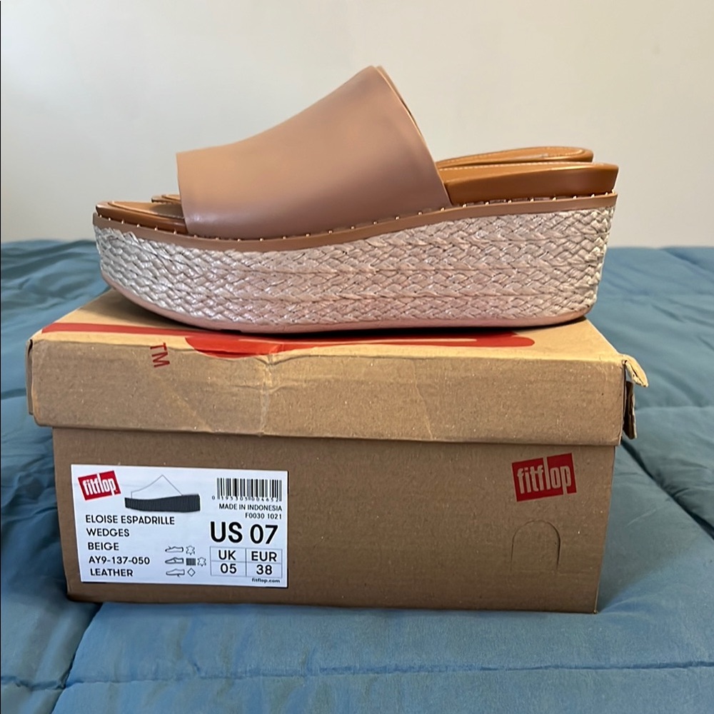 FitFlop Eloise Espadrille Wedges - Beige